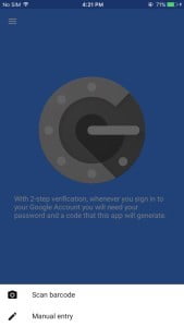 giao dien ung dung google authentication2